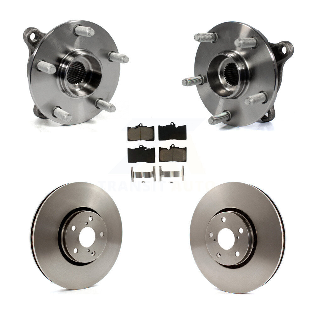 Kit de plaquettes de Rotor de frein à disque, ensemble de roulements de moyeu avant (5 pièces) pour Lexus IS300 IS35