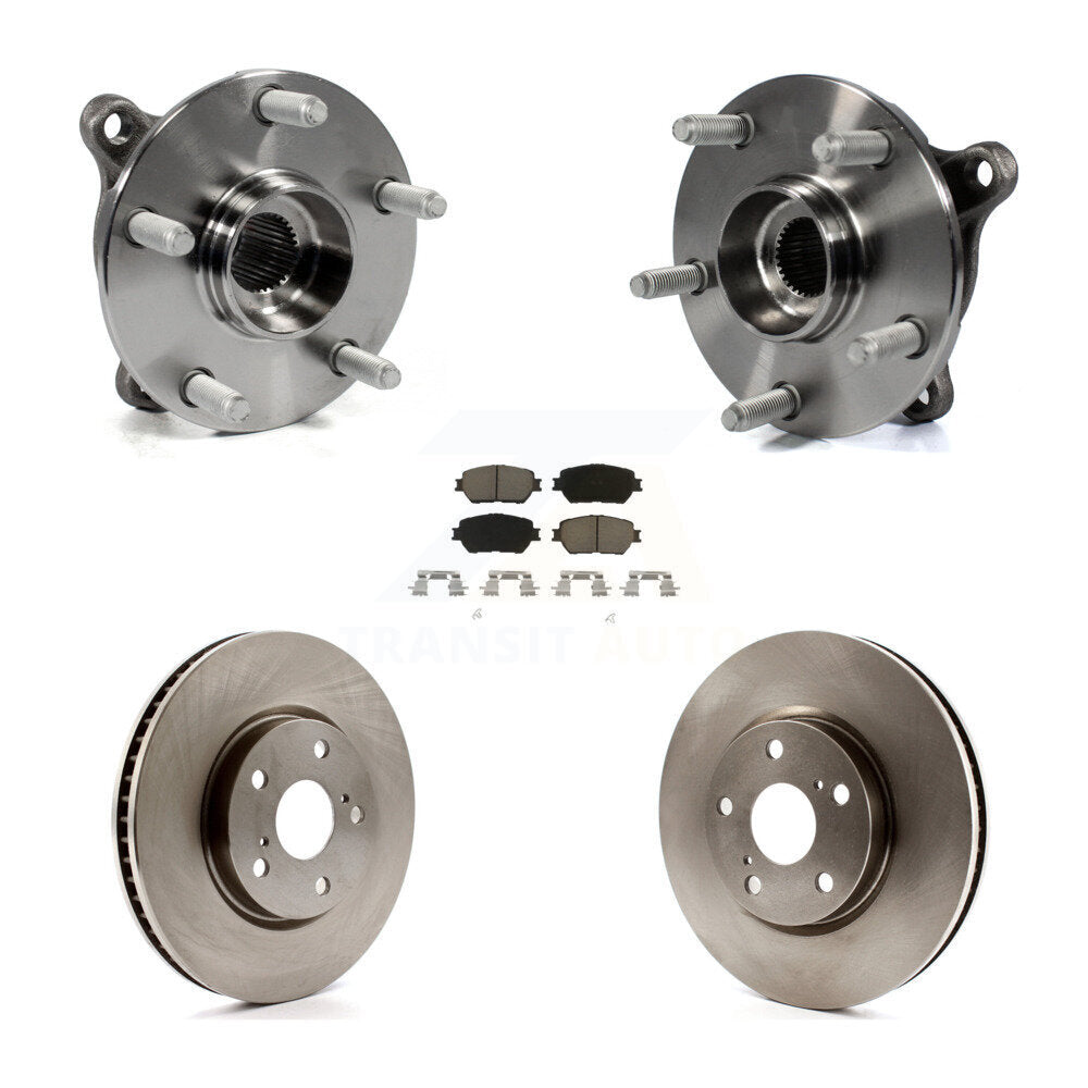 Ensemble de roulement de moyeu avant, Rotor de frein et Kit de plaquettes (5 pièces) pour Lexus IS250 GS300 AW