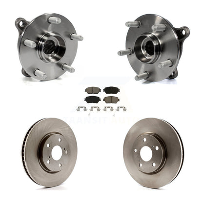 Ensemble de roulement de moyeu avant, Rotor de frein et Kit de plaquettes (5 pièces) pour Lexus IS250 GS300 AW