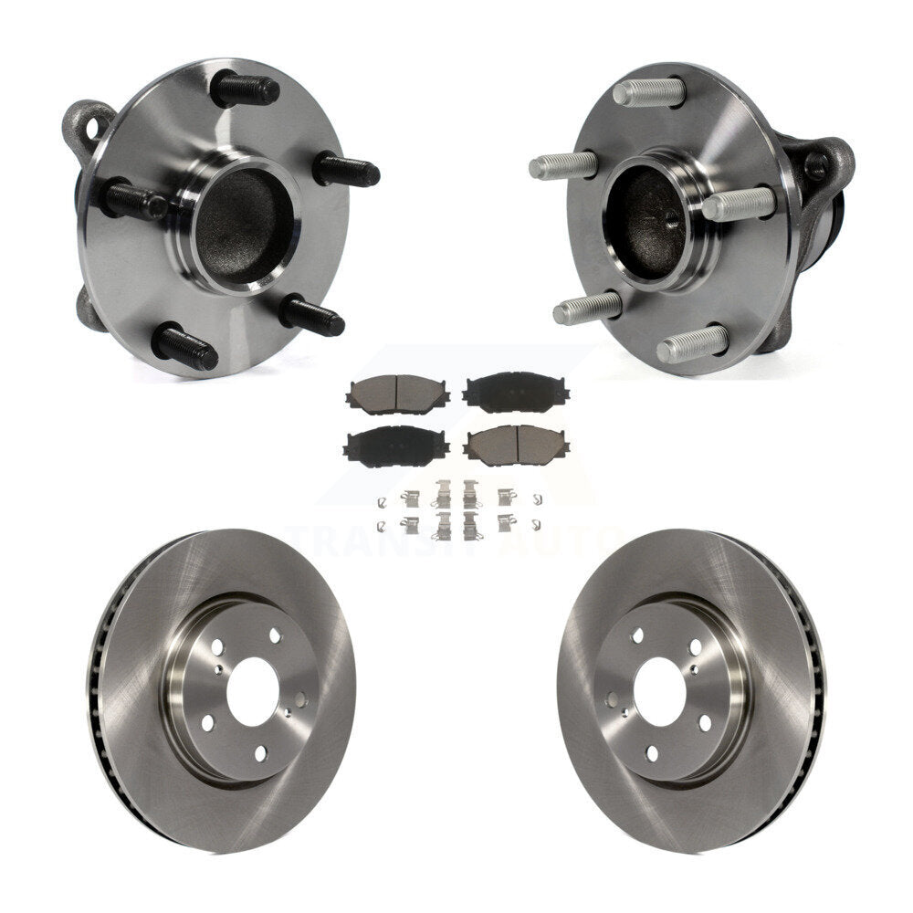 Kit de rotors et plaquettes de frein à disque d'assemblage de roulement de moyeu avant pour Lexus IS250 RWD