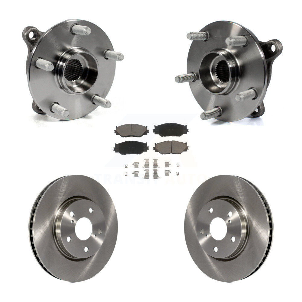 Ensemble de roulements de moyeu avant, Rotors et plaquettes de frein à disque pour Lexus IS250 AWD