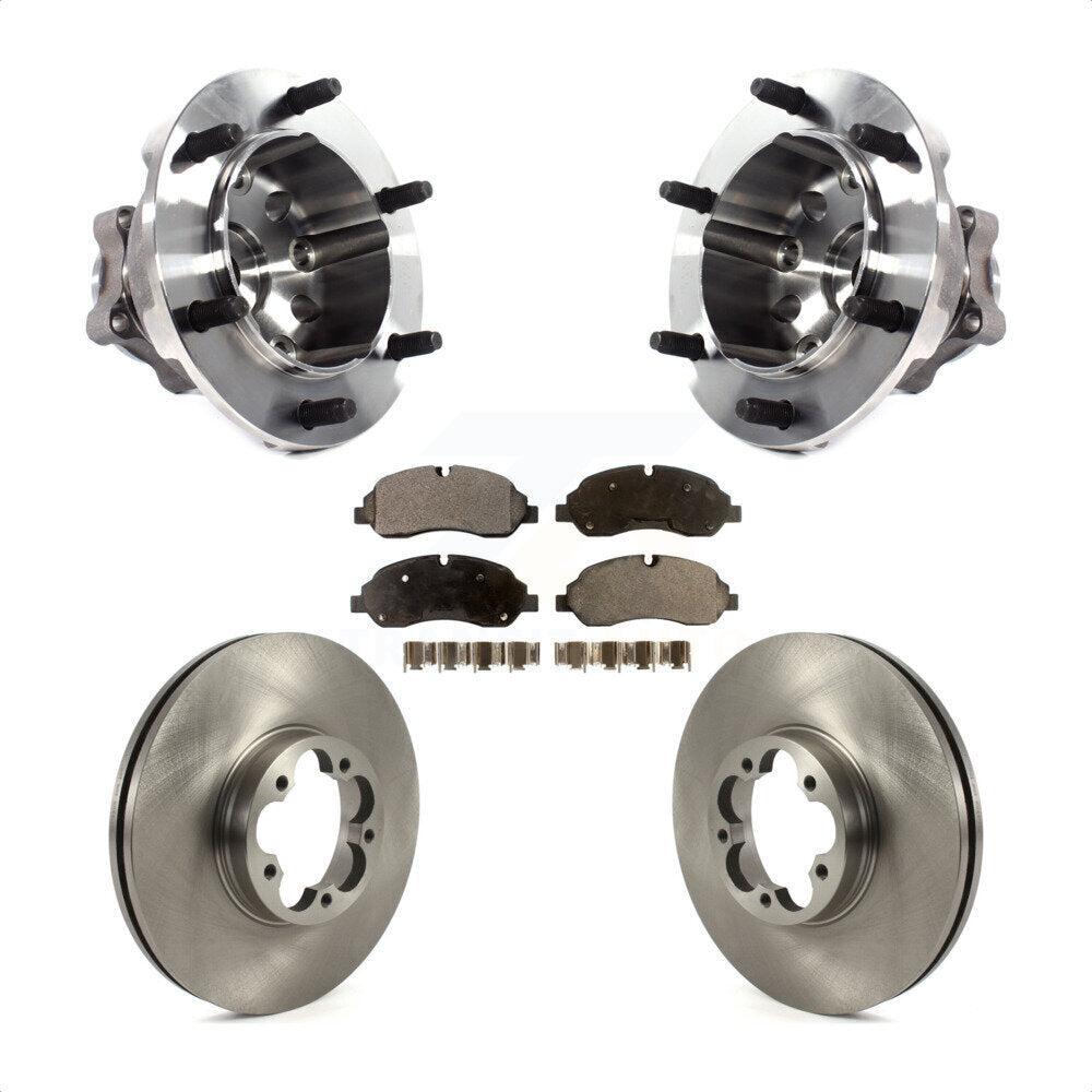 Ensemble de roulement de moyeu avant, Rotor de frein à disque et Kit de plaquettes pour Ford Transit-350 H