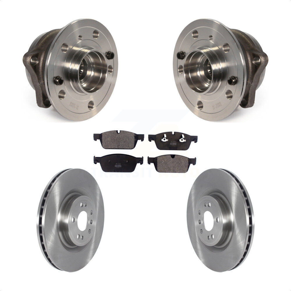 Ensemble de roulement de moyeu avant, Rotor de frein et Kit de plaquettes pour Mercedes-Benz GLS350 2017
