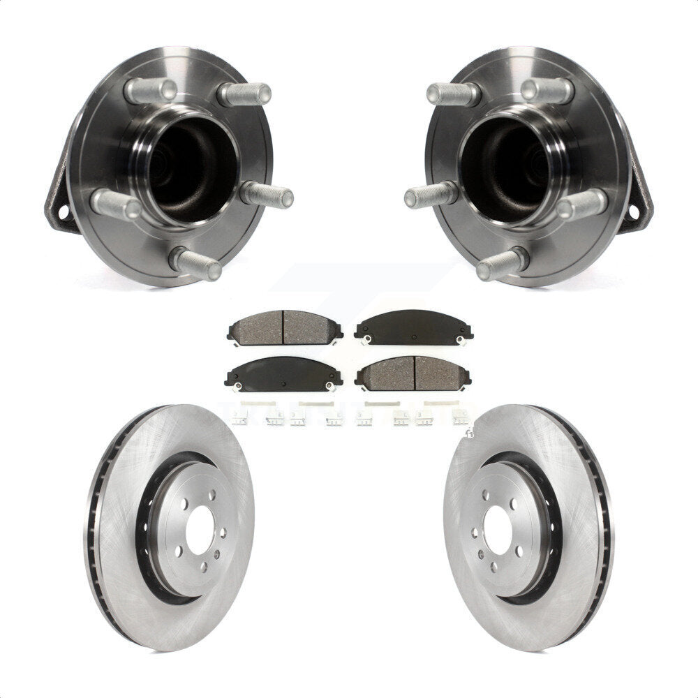 Kit de plaquettes de Rotor de frein, roulement de moyeu avant, pour Dodge Charger RWD 2015 – 2018 avec 5.7