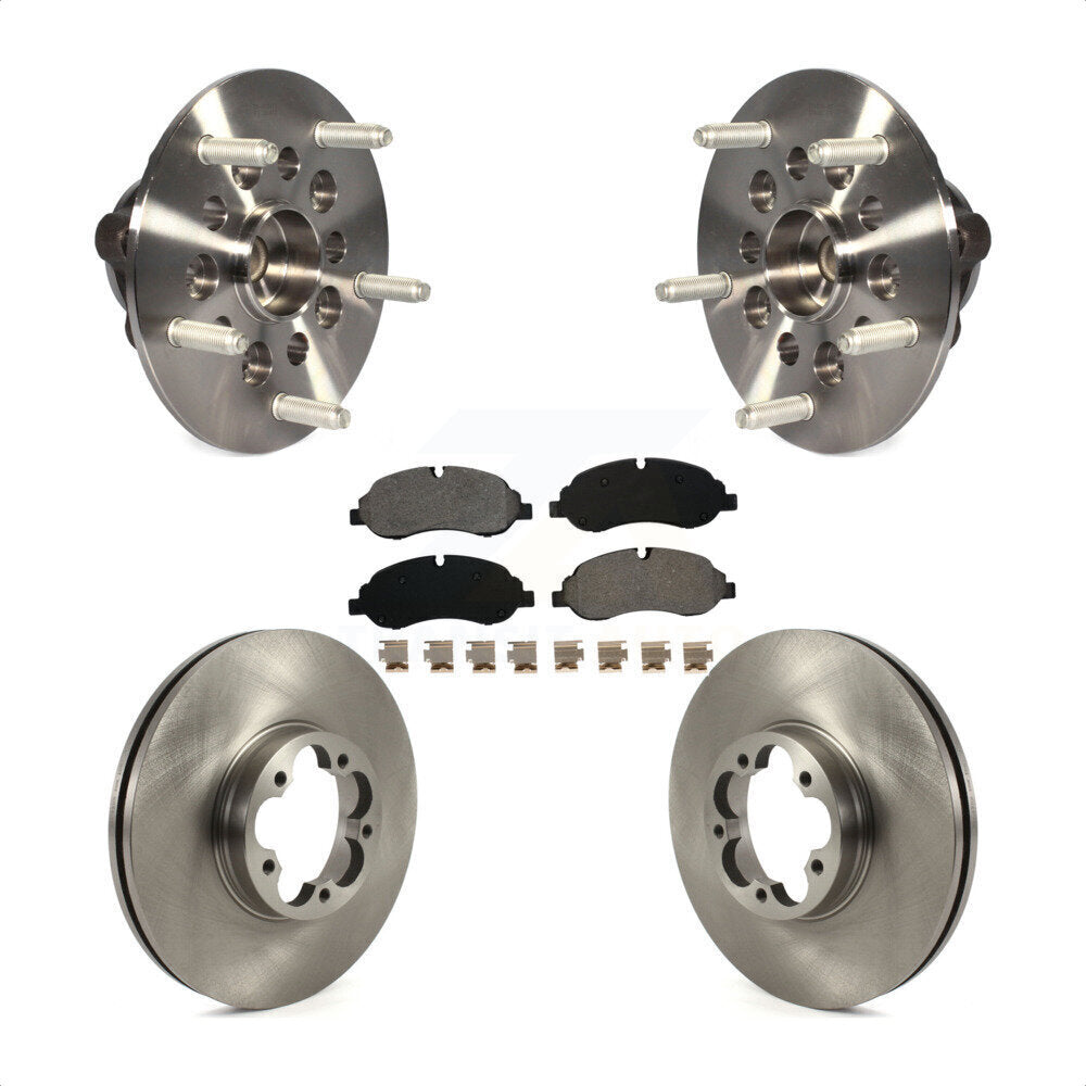 Ensemble de roulement de moyeu avant, Rotor de frein à disque et Kit de plaquettes pour Ford Transit-350 H