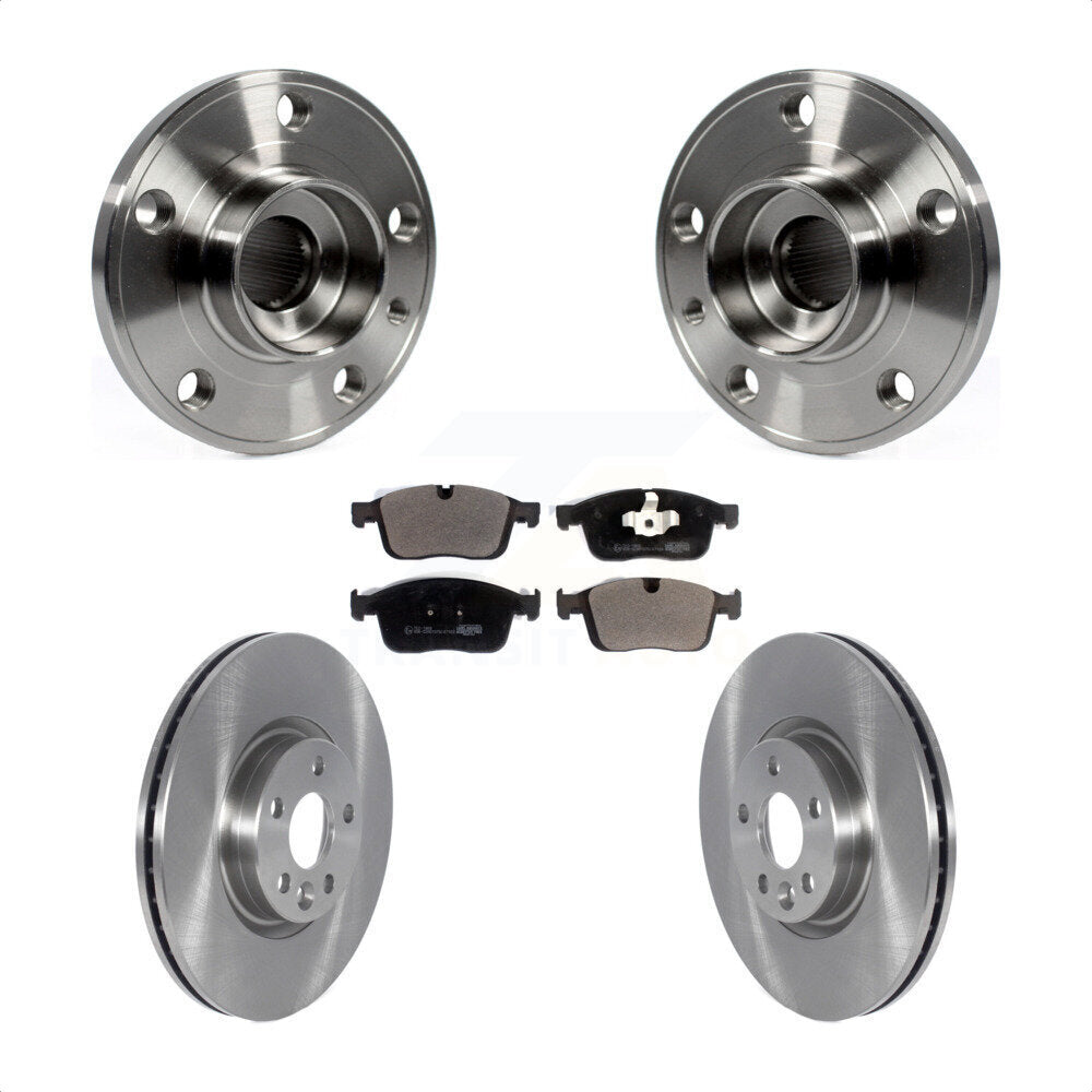 Kit de rotors de frein à disque et de plaquettes en céramique, ensemble de roulements de moyeu avant pour Volvo XC6