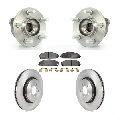 Ensemble de roulements de moyeu avant, Rotors et plaquettes de frein à disque, Kit pour Dodge Charger