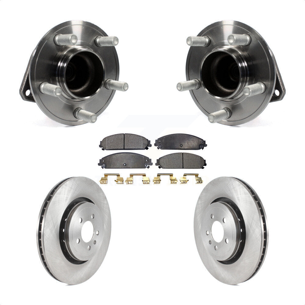 Kit de plaquettes de Rotor de frein, roulement de moyeu avant, pour Dodge Charger RWD 2015 – 2018 avec 5.7