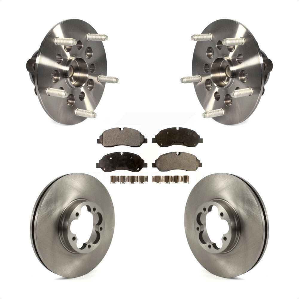 Ensemble de roulement de moyeu avant, Rotor de frein à disque et Kit de plaquettes pour Ford Transit-350 H