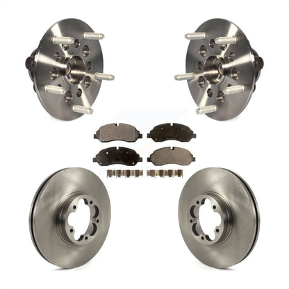 Ensemble de roulement de moyeu avant, Rotor de frein à disque et Kit de plaquettes pour Ford Transit-350 H