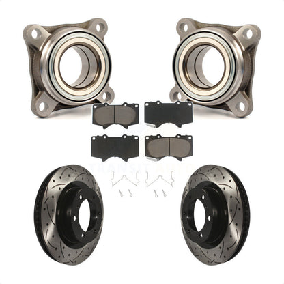 Kit de plaquettes de Rotor de frein, roulement de roue avant, fente de perçage, pour Toyota 4Runner Lexu