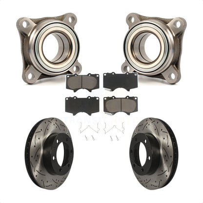 Kit de plaquettes de Rotor de frein, fente de perçage, roulement de roue avant, pour Toyota Tacoma 4Runner F