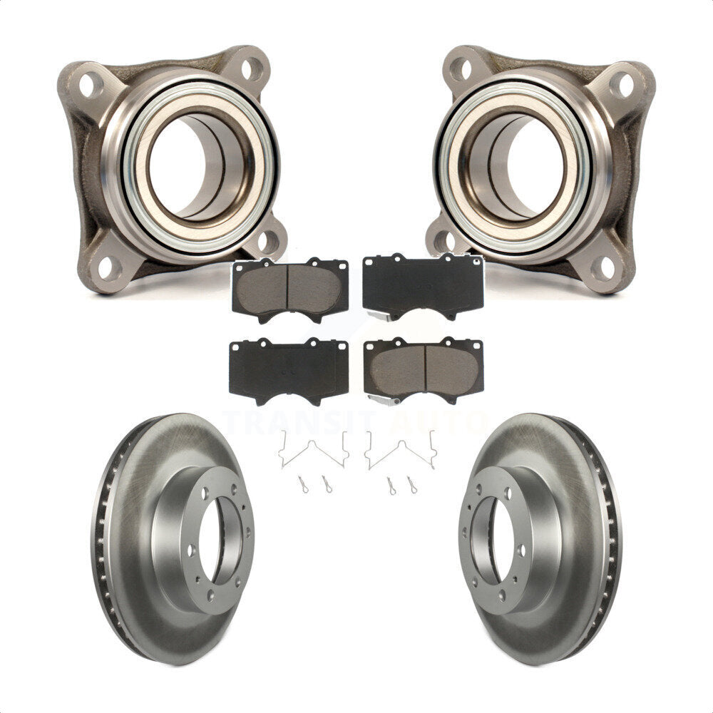 Kit de plaquettes de Rotor de frein à disque enduit de roulement de roue avant, pour Toyota Tacoma 4Runner F