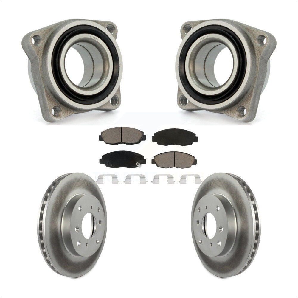 Kit de plaquettes de Rotor de frein à disque enduit de roulement de roue avant pour Acura CL 2.3 de 1998 à 1999