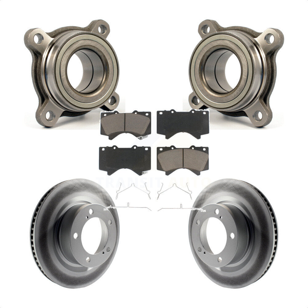 Kit de Rotor et de plaquettes de frein revêtus de roulement de roue avant, pour Toyota Tundra Sequoia Lexu