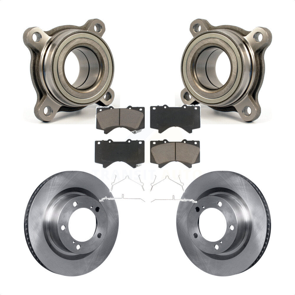 Kit de Rotor et plaquettes de frein de roulement de roue avant, pour Toyota Tundra Sequoia Lexus LX57