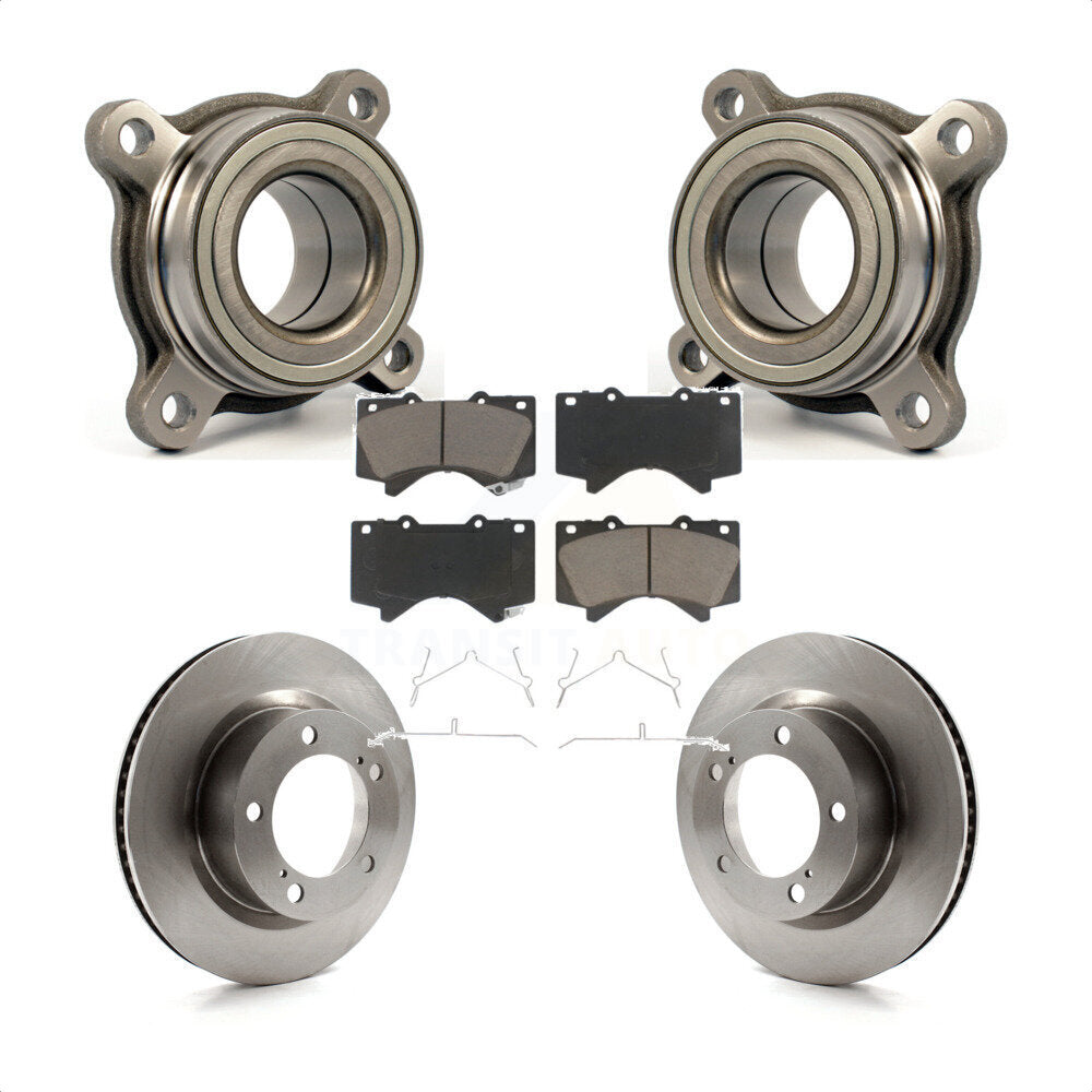 Kit de plaquettes de Rotor de frein à disque, roulement de roue avant, pour Lexus LX570 Toyota Land Cruise