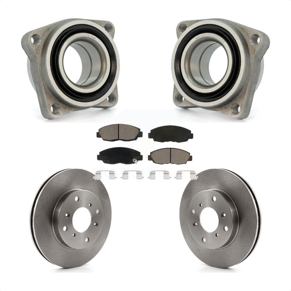 Ensemble de roulement de roue avant, Rotor de frein et Kit de plaquettes pour Acura CL 2.3 1998 – 1999