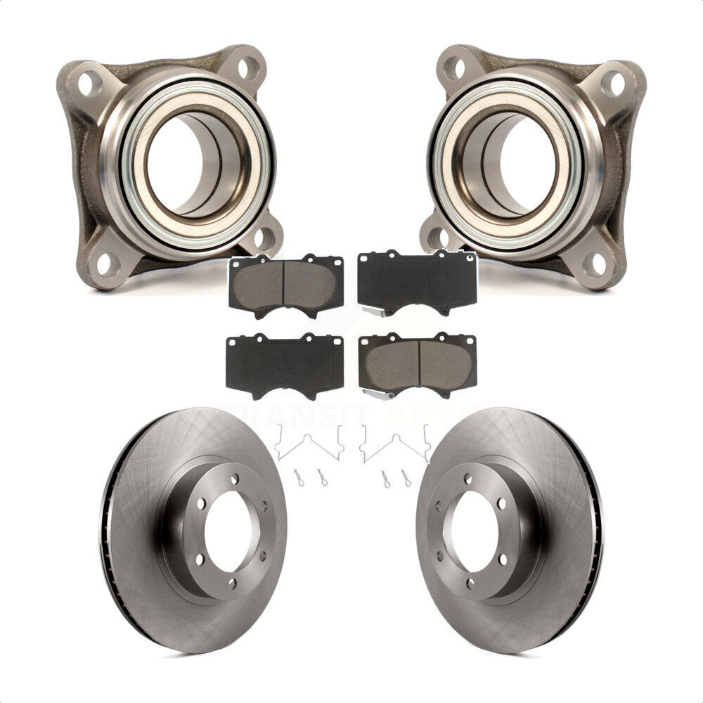 Kit de plaquettes de Rotor de frein, ensemble de roulements de roue avant, pour Toyota 4Runner Lexus GX47