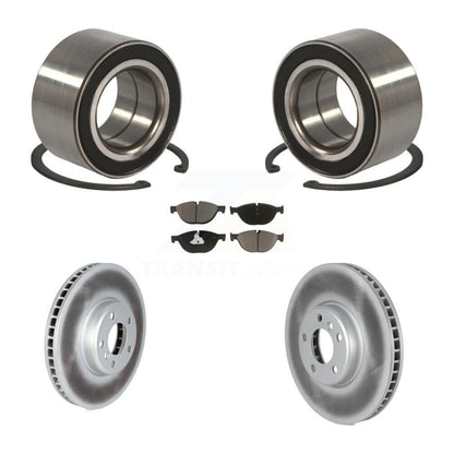 Kit de rotors et plaquettes de frein à disque enduits de roulement de roue avant pour BMW 650i 2012