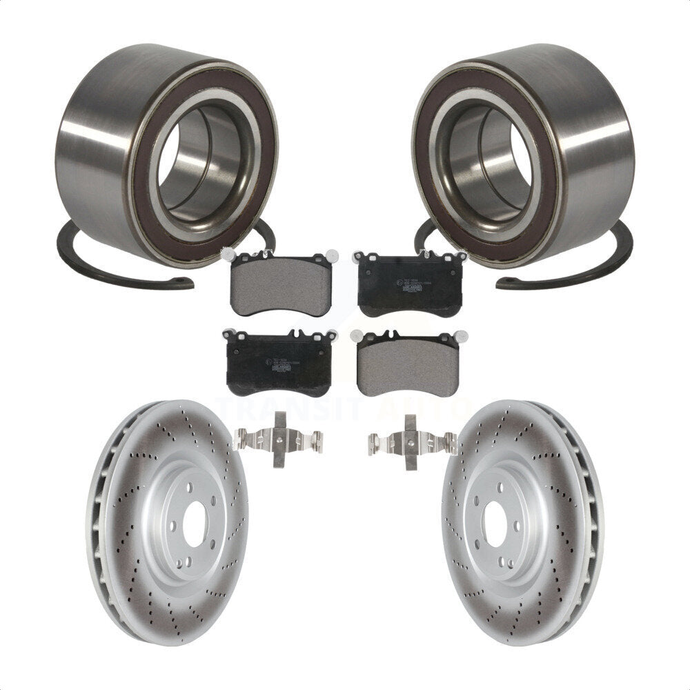 Kit de Rotor et de plaquettes de frein à disque enduit de roulement de roue avant pour Mercedes-Benz CLS55
