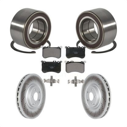 Kit de Rotor et de plaquettes de frein à disque enduit de roulement de roue avant pour Mercedes-Benz CLS55