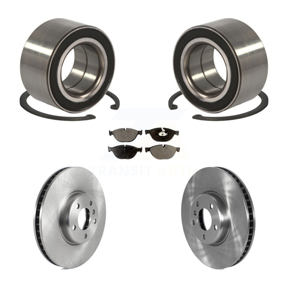 Kit de rotors de frein à disque et de plaquettes en céramique, roulement de roue avant, pour BMW 650i 2012