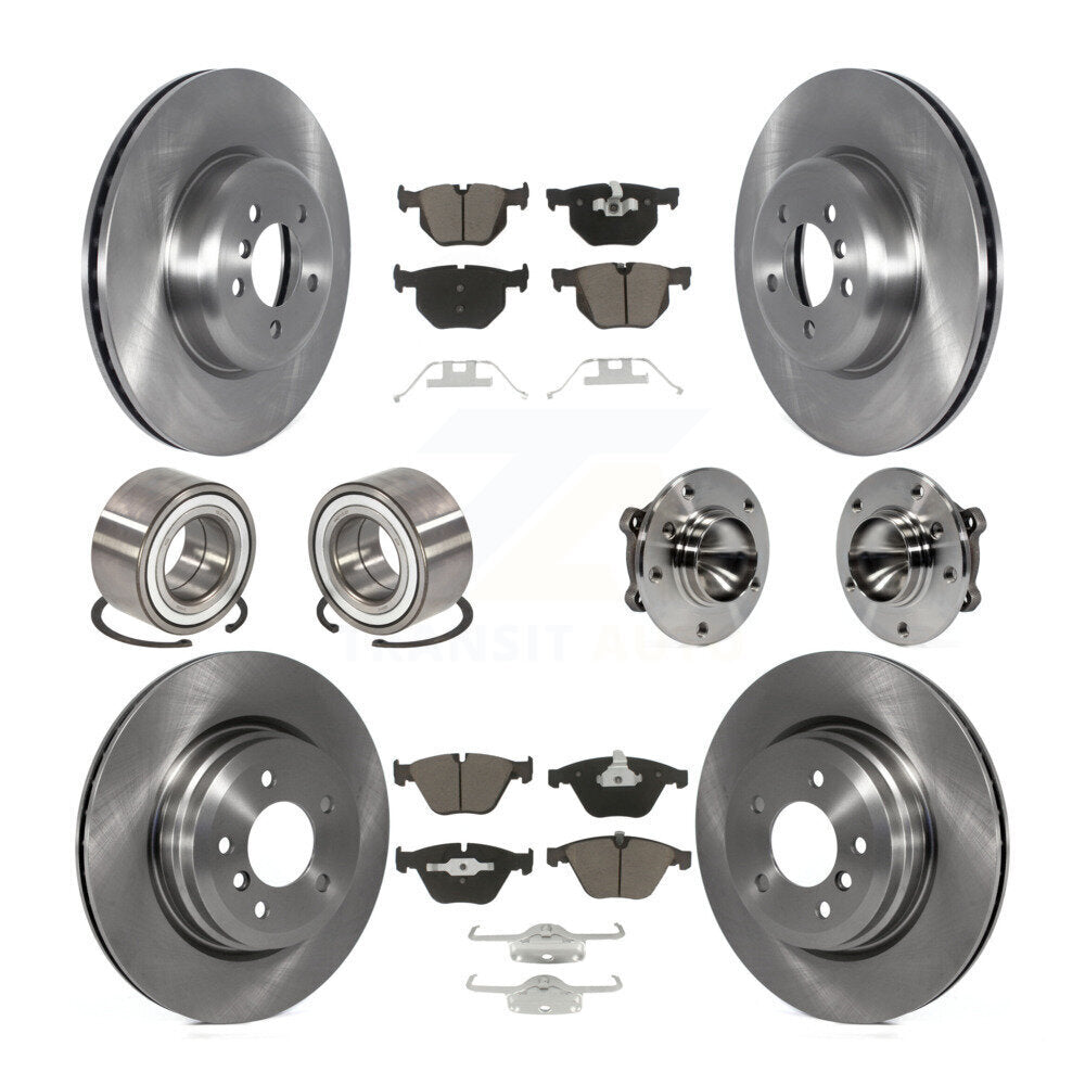 Kit de chaussures de plaquettes de Rotor de frein, roulement de moyeu avant et arrière (10 pièces) pour BMW 335i Convertible