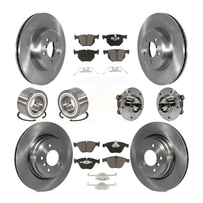 Kit de chaussures de plaquettes de Rotor de frein, roulement de moyeu avant et arrière (10 pièces) pour BMW 335i Convertible