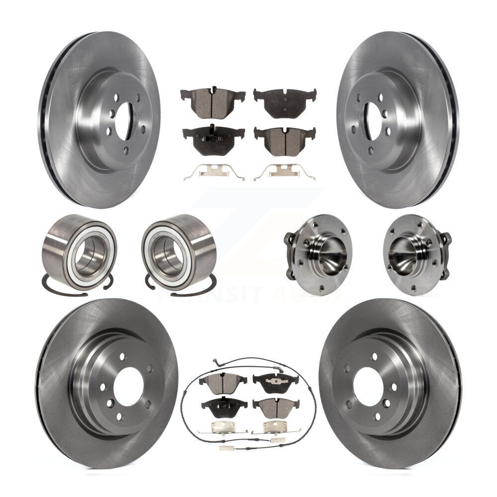 Kit de chaussures de plaquettes de Rotor de frein, roulement de moyeu avant et arrière (10 pièces) pour BMW 335i Convertible