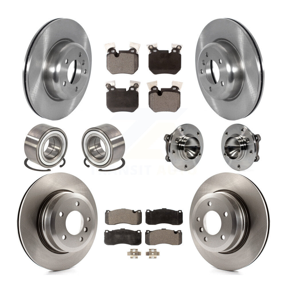Kit de Rotor de frein à disque et de patins de roulement de moyeu avant et arrière (10 pièces) pour BMW 135i 135i