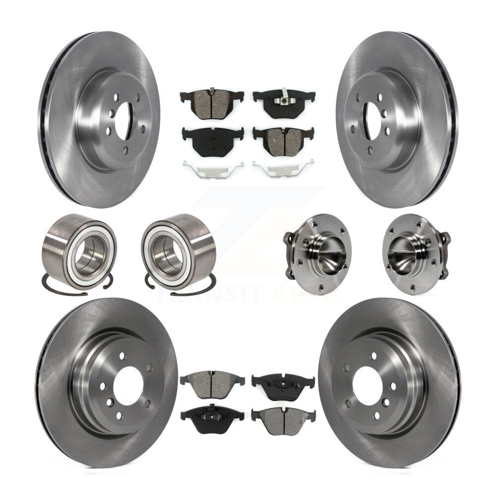 Kit de chaussures de plaquettes de Rotor de frein, roulement de moyeu avant et arrière (10 pièces) pour BMW 335i Convertible