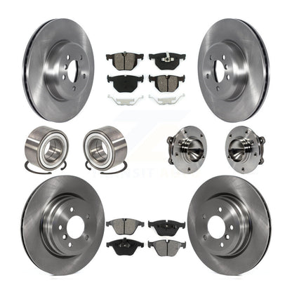 Kit de chaussures de plaquettes de Rotor de frein, roulement de moyeu avant et arrière (10 pièces) pour BMW 335i Convertible