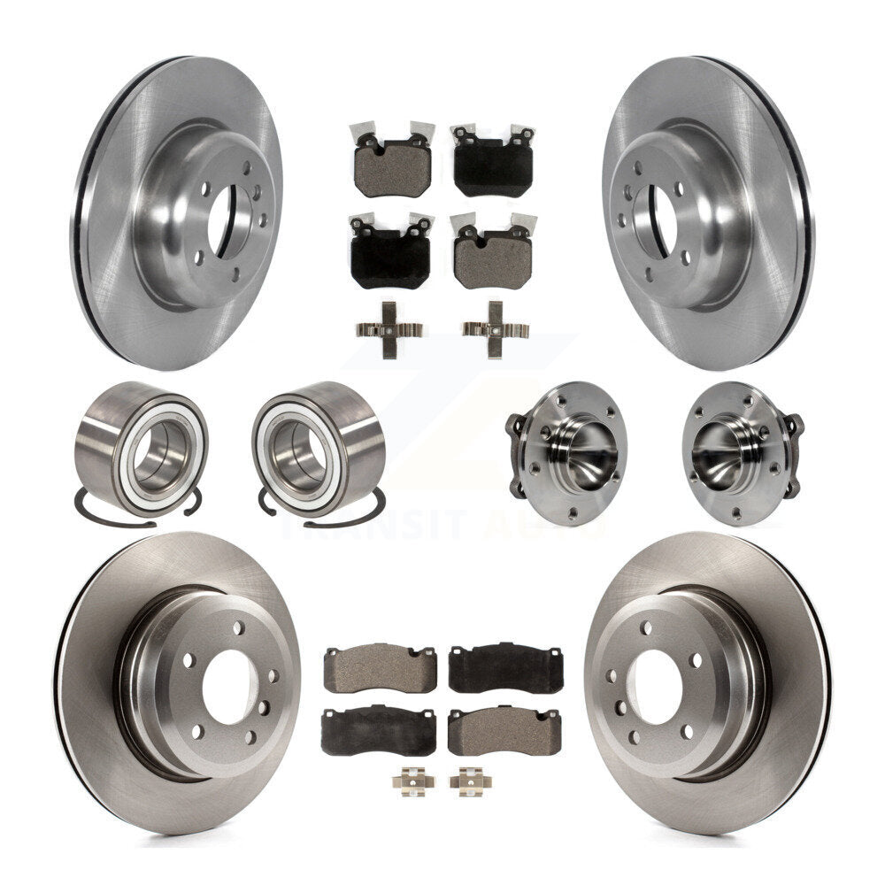 Kit de Rotor de frein à disque et de patins de roulement de moyeu avant et arrière (10 pièces) pour BMW 135i 135i