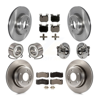 Kit de Rotor de frein à disque et de patins de roulement de moyeu avant et arrière (10 pièces) pour BMW 135i 135i