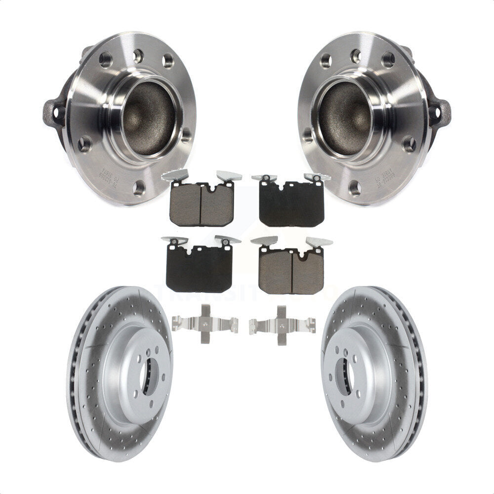 Kit de plaquettes de Rotor de frein enduit de roulement de moyeu avant, pour BMW 335i 435i M240i 340i 440i