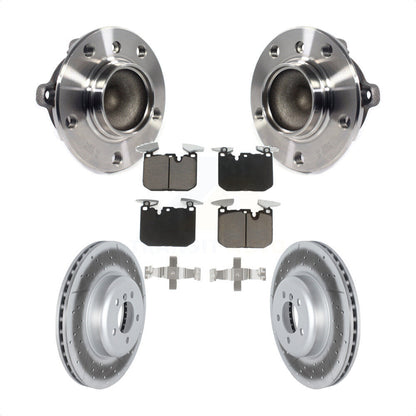 Kit de plaquettes de Rotor de frein enduit de roulement de moyeu avant, pour BMW 335i 435i M240i 340i 440i