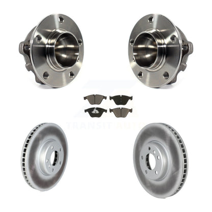 Ensemble de roulement de moyeu avant, Rotor de frein et Kit de plaquettes revêtus pour BMW 535 2011 – 2013