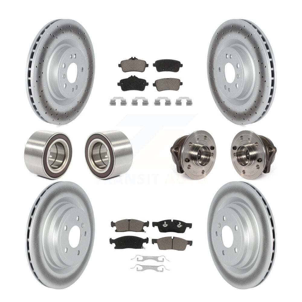 Kit de chaussures de plaquettes de Rotor de frein enduites de roulement de moyeu avant et arrière pour Mercedes-Benz GLE40
