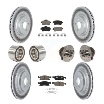 Kit de chaussures de plaquettes de Rotor de frein enduites de roulement de moyeu avant et arrière pour Mercedes-Benz GLE40