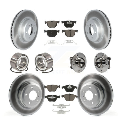 Kit de chaussures de plaquettes de Rotor de frein à disque revêtues de roulement de moyeu avant et arrière (10 pièces) pour BMW 335