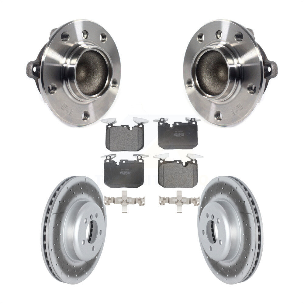 Kit de plaquettes de Rotor de frein enduit de roulement de moyeu avant, pour BMW 335i 435i M240i 340i 440i