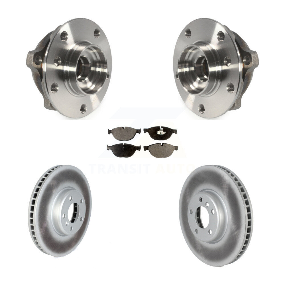 Kit de plaquettes de Rotor de frein enduit de roulement de moyeu avant, pour BMW 550i xDrive 650i Gran Coup