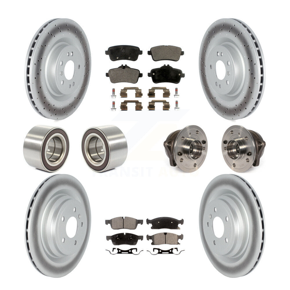 Kit de chaussures de plaquettes de Rotor de frein enduites de roulement de moyeu avant et arrière pour Mercedes-Benz GLE40