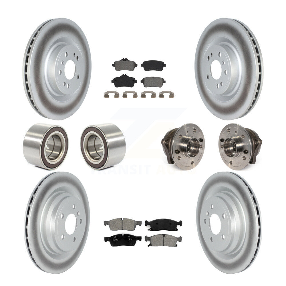 Kit de chaussures de plaquettes de Rotor de frein enduites de roulement de moyeu avant et arrière pour Mercedes-Benz GLE40