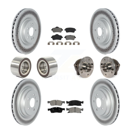 Kit de chaussures de plaquettes de Rotor de frein enduites de roulement de moyeu avant et arrière pour Mercedes-Benz GLE40