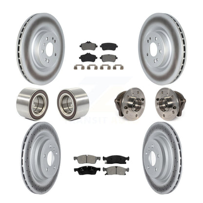 Kit de chaussures de plaquettes de Rotor de frein enduites de roulement de moyeu avant et arrière pour Mercedes-Benz GLE40