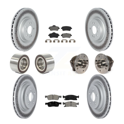 Kit de chaussures de plaquettes de Rotor de frein enduites de roulement de moyeu avant et arrière pour Mercedes-Benz GLE40