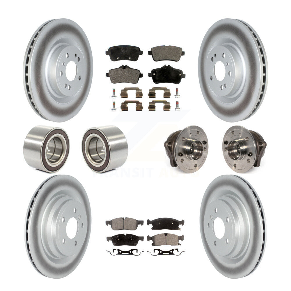 Kit de chaussures de plaquettes de Rotor de frein enduites de roulement de moyeu avant et arrière pour Mercedes-Benz GLE40