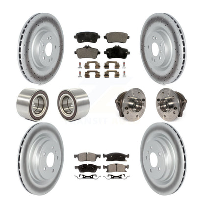 Kit de chaussures de plaquettes de Rotor de frein enduites de roulement de moyeu avant et arrière pour Mercedes-Benz GLE40